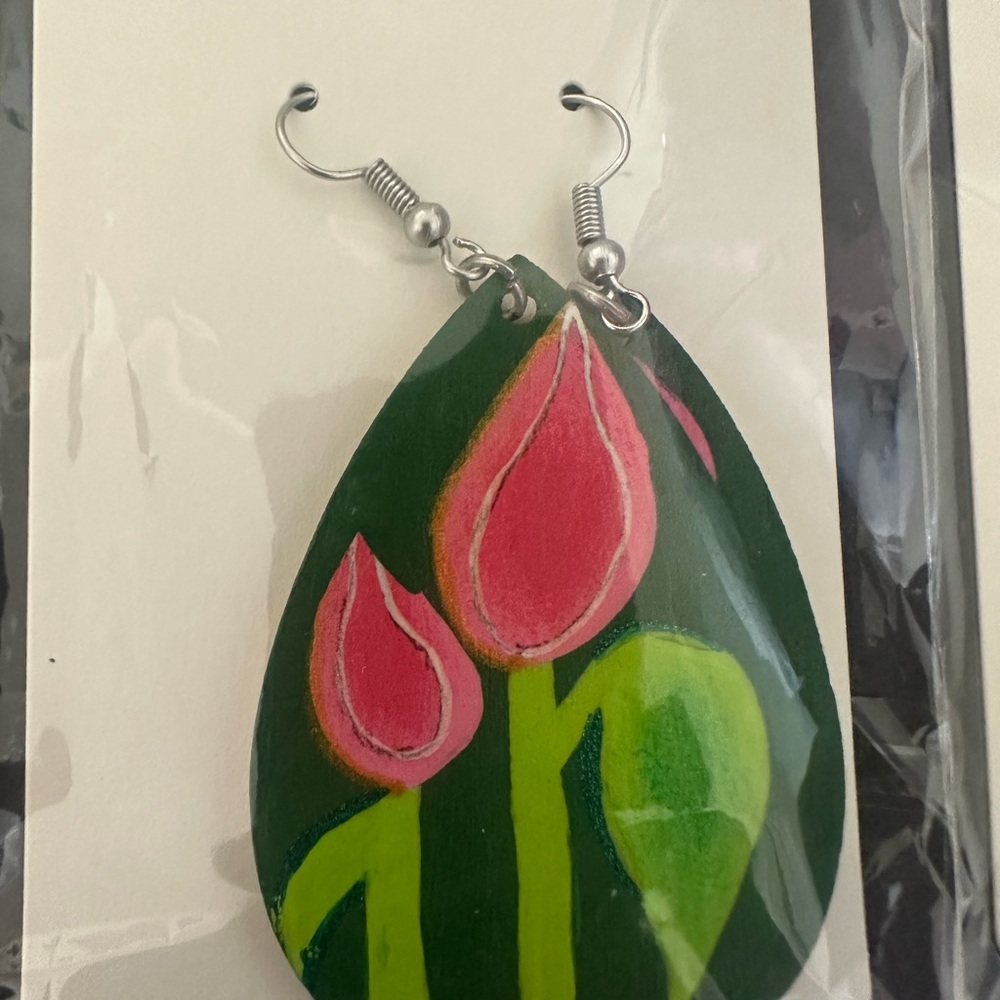 Floral Teardrop Earrings